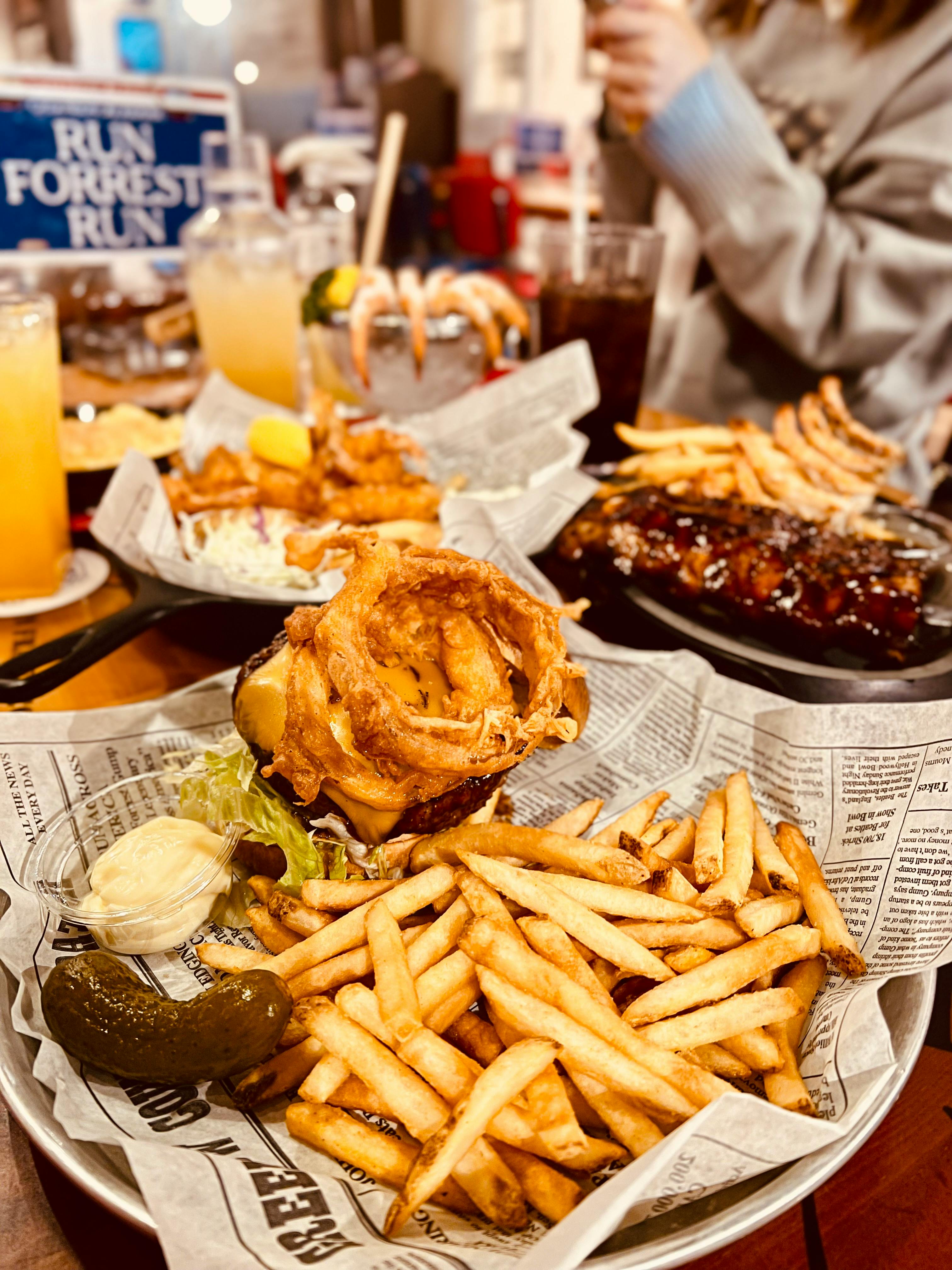 Burger and Fries
